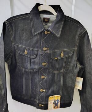 Lee Rigid Rider Twill Denim Cowboy Jacket 101-J, Small, NWT, MSRP $329